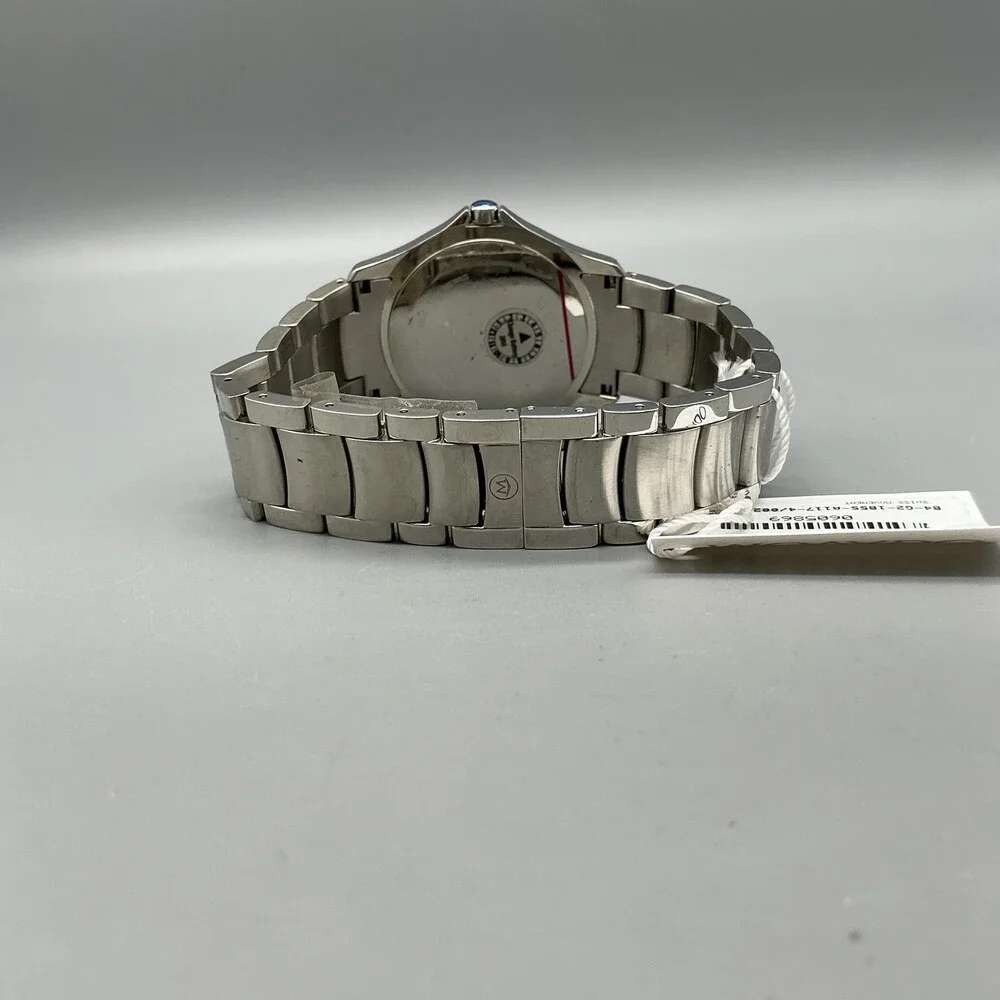 Movado Museum 84 G2 1855 Mens Watch 36mm Black Dial Stainless New Battery 8